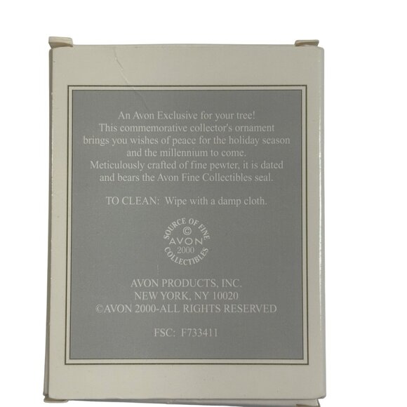 Vintage Avon 2000 Peaceful Millennium Pewter Dove Ornament Y2K Collectible Decor - Picture 5 of 5